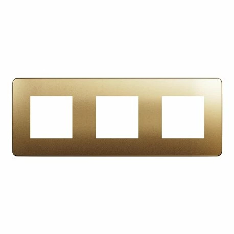 Schneider Electric Plaque De Finition Unica Studio Métal N NU280657M Cuivre Liseré Blanc 3 Postes 9 Schneider Electric Plaque De Finition Unica Studio Métal N NU280657M Cuivre Liseré Blanc 3 Postes – Image 7