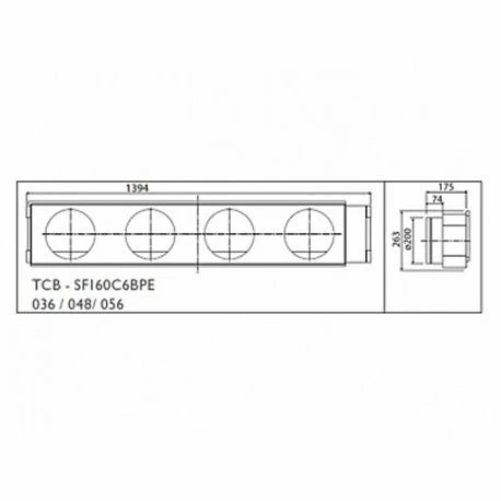 Toshiba Plénum De Soufflage Pour Gainable Compact TCB-SF160C6BPE 4x200 Mm 3 Toshiba Plénum De Soufflage Pour Gainable Compact TCB-SF160C6BPE 4x200 Mm