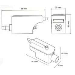 Lot De 10 Pompes De Relevage Climatisation 11 Watts 10 L/H -Schneider Electric Soldes pompe de relevage ap00 11 watts 10 l h 2