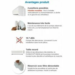 Pompe De Relevage Climatisation FLOWATCH VISION 15 L/H 10 Pompe De Relevage Climatisation FLOWATCH VISION 15 L/H -Schneider Electric Soldes pompe de relevage ap12 15 l h 3