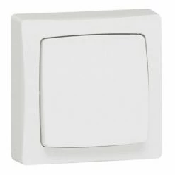 Legrand Poussoir 6A Appareillage Saillie Complet Blanc 086006