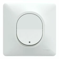 Poussoir à Fermeture 10AX Lumineux Led Bleu Basse Conso Ovalis S321276 Blanc -Schneider Electric Soldes poussoir a fermeture 10ax lumineux led bleu basse conso ovalis s321276 blanc 2
