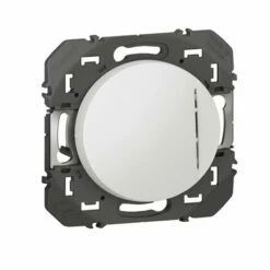 Poussoir Simple Avec Voyant Lumineux Dooxie 6A 250V Finition Blanc 600016