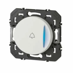 Poussoir Simple Voyant Lumineux Marquage Sonnette Dooxie 6A 250V Finition Blanc 600018 -Schneider Electric Soldes poussoir simple voyant lumineux marquage sonnette dooxie 6a 250v finition blanc600018 2