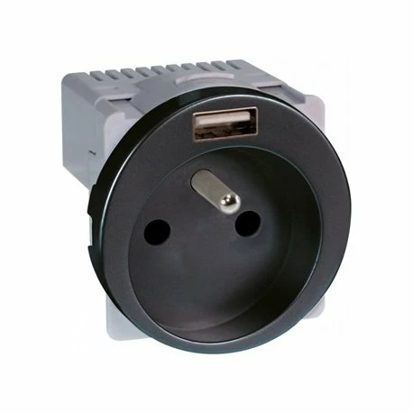 Prise 16A Combinée 2P+T Et USB Type A Vulcain 3 Prise 16A Combinée 2P+T Et USB Type A Vulcain