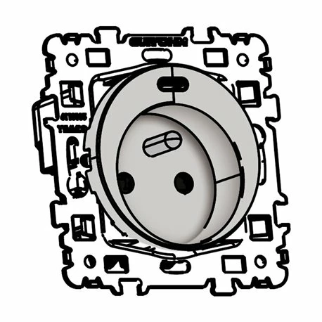 Prise 16A Combinée 2P+T Et USB Type C Silver 3 Prise 16A Combinée 2P+T Et USB Type C Silver