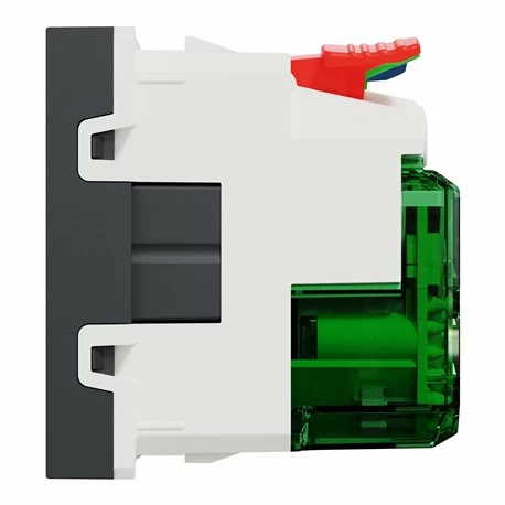 Prise 2P+T Affl FR + USB C 10,5W 90° Rap Unica NU301554 Anthracite 2 Modules Mécanisme Seul 7 Prise 2P+T Affl FR + USB C 10,5W 90° Rap Unica NU301554 Anthracite 2 Modules Mécanisme Seul – Image 5