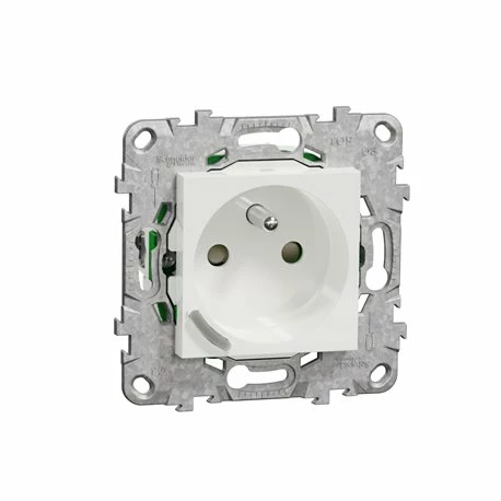Prise 2P+T Connectée Wiser Unica NU555918 16 A Zigbee Blanc 3 Prise 2P+T Connectée Wiser Unica NU555918 16 A Zigbee Blanc