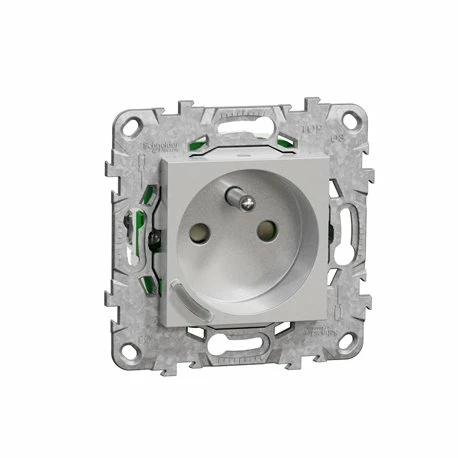 Prise 2P+T Connectée Wiser Unica NU555930 16 A Zigbee Aluminium 3 Prise 2P+T Connectée Wiser Unica NU555930 16 A Zigbee Aluminium