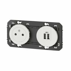 Prise 2P+T Surface + Chargeur 2 USB Type-A Dooxie 3A Precables Finition Blanc 600342 7 Prise 2P+T Surface + Chargeur 2 USB Type-A Dooxie 3A Precables Finition Blanc 600342 -Schneider Electric Soldes prise 2pt surface chargeur 2 usb type a dooxie 3a precables finition blanc600342 2