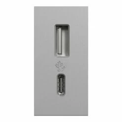 Prise Chargeur USB Double 15W Type A+C Unica NU301630 Aluminium 1 Module Mécanisme Seul -Schneider Electric Soldes prise chargeur usb double 15w type ac unica nu301630 aluminium 1 module mecanisme seul 6