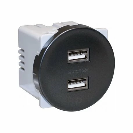 Prise Chargeur USB Double Type A Vulcain 3 Prise Chargeur USB Double Type A Vulcain