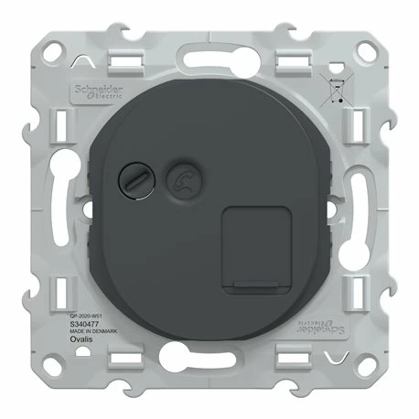 Prise De Communication Simple RJ45 (8 Contacts) Cat. 6a Ovalis S340477 Anthracite Grade 3 Multimédia + 7 Prise De Communication Simple RJ45 (8 Contacts) Cat. 6a Ovalis S340477 Anthracite Grade 3 Multimédia + – Image 5