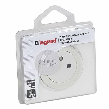 Prise De Courant 2P+T Complet Avec Plaque Céliane Surface Blanc 099560 4 Prise De Courant 2P+T Complet Avec Plaque Céliane Surface Blanc 099560 – Image 2