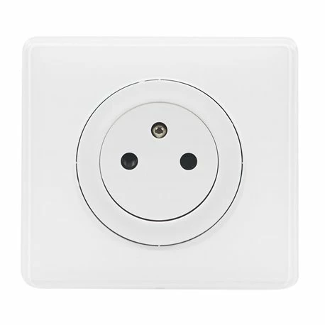 Prise De Courant 2P+T Complet Avec Plaque Céliane Surface Blanc 099560 5 Prise De Courant 2P+T Complet Avec Plaque Céliane Surface Blanc 099560 – Image 3