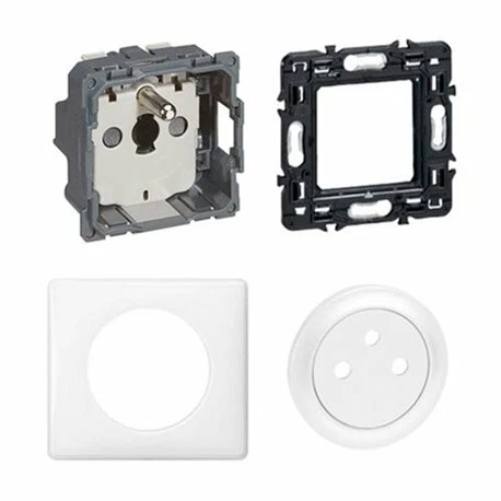 Prise De Courant 2P+T Complet Avec Plaque Céliane Surface Blanc 099560 6 Prise De Courant 2P+T Complet Avec Plaque Céliane Surface Blanc 099560 – Image 4