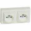 Legrand Prise De Courant 2x2P+T Bornes Automatiques Appareillage Saillie Complet Blanc 086076 2 Legrand Prise De Courant 2x2P+T Bornes Automatiques Appareillage Saillie Complet Blanc 086076 -Schneider Electric Soldes prise de courant 2x2pt bornes automatiques appareillage saillie complet blanc 086076