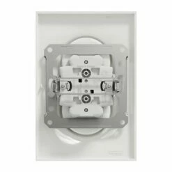 Prise De Courant Double 2P+T Française Odace S521089 Blanc Brillant -Schneider Electric Soldes prise de courant double 2pt francaise odace s521089 blanc brillant 6