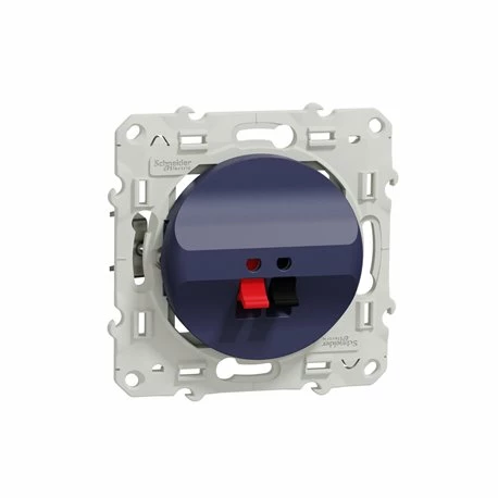 Prise Haut-parleurs Odace S550487 Bleu Cobalt 1 Sortie 3 Prise Haut-parleurs Odace S550487 Bleu Cobalt 1 Sortie