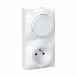Prise + Interrupteur 2P+T + Va Et Vient Blanc