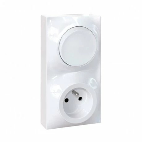 Prise + Interrupteur 2P+T + Va Et Vient Blanc 3 Prise + Interrupteur 2P+T + Va Et Vient Blanc