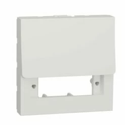 Prise Optique SC Duplex à Compléter Unica NU943818 Blanc 2 Modules Mécanisme Seul