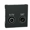 Prise R-TV + SAT Individuel Unica NU345454 Anthracite 2 Modules Mécanisme Seul 1 Prise R-TV + SAT Individuel Unica NU345454 Anthracite 2 Modules Mécanisme Seul -Schneider Electric Soldes prise r tv sat individuel unica nu345454 anthracite 2 modules mecansime seul