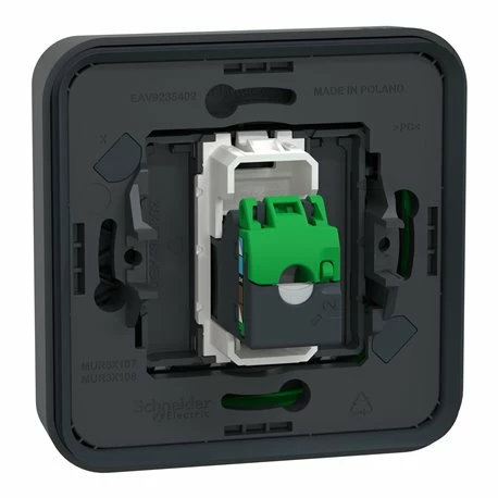 Prise RJ45 Cat 6A Blindé STP FTP Mureva Styl MUR35038 Gris Composable 9 Prise RJ45 Cat 6A Blindé STP FTP Mureva Styl MUR35038 Gris Composable – Image 7