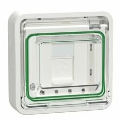 Prise RJ45 Cat 6A Blindé STP FTP Mureva Styl MUR39038 Blanc Composable