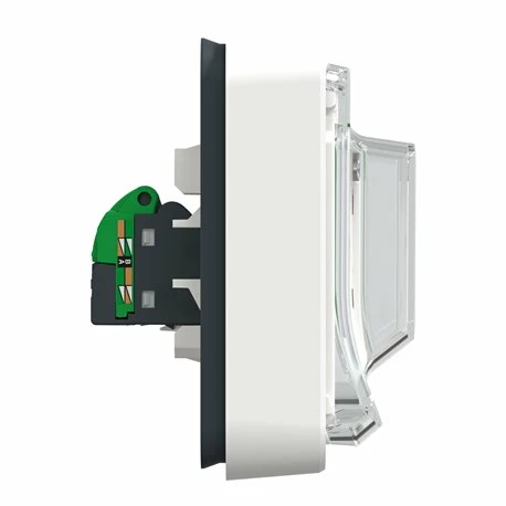 Prise RJ45 Cat 6A Blindé STP FTP Mureva Styl MUR39038 Blanc Composable 6 Prise RJ45 Cat 6A Blindé STP FTP Mureva Styl MUR39038 Blanc Composable – Image 4