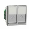 Prise RJ45 Double Cat 6 STP Unica NU342630 Aluminium 2 Modules Mécanisme Seul 1 Prise RJ45 Double Cat 6 STP Unica NU342630 Aluminium 2 Modules Mécanisme Seul -Schneider Electric Soldes prise rj45 double cat 6 stp unica nu342630 aluminium 2 modules mecanisme seul