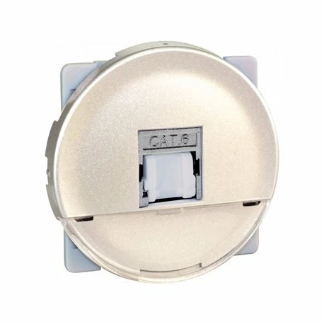 Prise RJ45 Grade 3 TV Cat6A Titane 3 Prise RJ45 Grade 3 TV Cat6A Titane