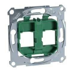 Prise Support Double RJ45 Compatible Conn Keystone D-Life MTN4566-0004 Vert Mécanisme Seul