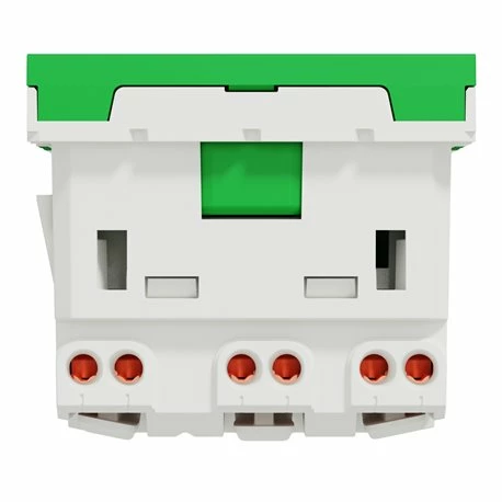 Prise Triple 2P+T FR 45° Unica NU307906 Vert Mécanisme Seul 10 Prise Triple 2P+T FR 45° Unica NU307906 Vert Mécanisme Seul – Image 8