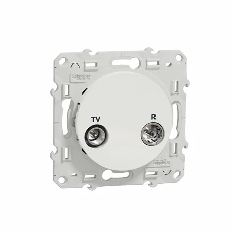 Prise TV/FM Encastrée Odace S520452 Blanc Système En Série - Fin De Ligne 3 Prise TV/FM Encastrée Odace S520452 Blanc Système En Série - Fin De Ligne