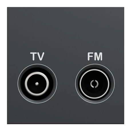 Prise TV + FM Individuel Unica NU345154 Anthracite 2 Modules Mécanisme Seul 5 Prise TV + FM Individuel Unica NU345154 Anthracite 2 Modules Mécanisme Seul – Image 3