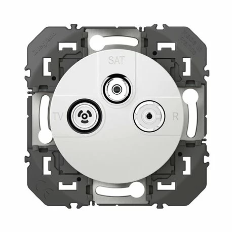 Prise TV-R-SAT 1 Cable Dooxie Finition Blanc 600353 4 Prise TV-R-SAT 1 Cable Dooxie Finition Blanc 600353 – Image 2