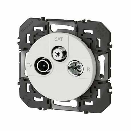 Prise TV-R-SAT 1 Cable Dooxie Finition Blanc 600353 5 Prise TV-R-SAT 1 Cable Dooxie Finition Blanc 600353 – Image 3