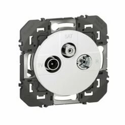 Prise TV-R-SAT 1 Cable Dooxie Finition Blanc 600353