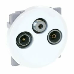 Prise TV TV/FM/SAT Blanc