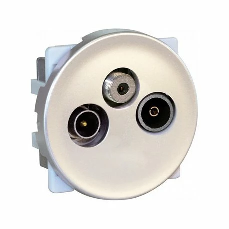 Prise TV TV/FM/SAT Titane 3 Prise TV TV/FM/SAT Titane