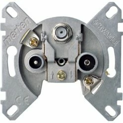 Prise TV+FM+SAT D-Life MTN466097 1 Entrée 3 Sorties Mécanisme Seul