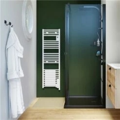 Sèche Serviette électrique Riva 4 Étroit 300+1000 Watts, Blanc Brillant 9 Sèche Serviette électrique Riva 4 Étroit 300+1000 Watts, Blanc Brillant -Schneider Electric Soldes riva 4 etroit sou 471587 3001000 watts blanc satin 3