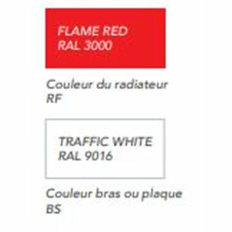 Sèche Serviette électrique Sanaga 750 Watts, Flame Red, Traffic White 3 Sèche Serviette électrique Sanaga 750 Watts, Flame Red, Traffic White