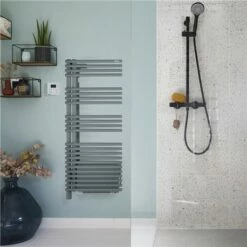 Sèche Serviette électrique Cala Twist+Air TLNRT/TLNLT-IFS 500+1000 Watts, Gauche