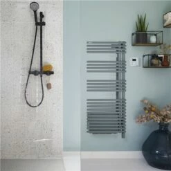 Sèche Serviette électrique Cala Twist+Air TLNRT/TLNLT-IFS 500+1000 Watts, Droite