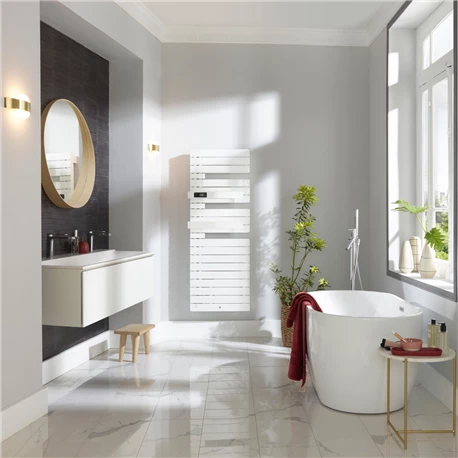 Sèche Serviette électrique Allure 3 Virtuose 750+1000 Watts, Mât à Gauche Blanc Brillant Intégral 4 Sèche Serviette électrique Allure 3 Virtuose 750+1000 Watts, Mât à Gauche Blanc Brillant Intégral – Image 2