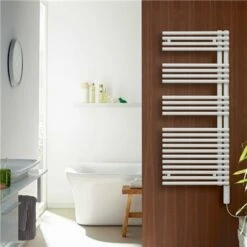 Sèche Serviette électrique Cala IHC TLNSR 500 Watts, Droite Blanc