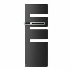 Atlantic Sèche Serviette électrique Serenis 750+1000 Watts, Mât à Gauche Anthracite