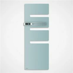 Atlantic Sèche Serviette électrique Serenis 750+1000 Watts, Mât à Gauche Vert D'eau